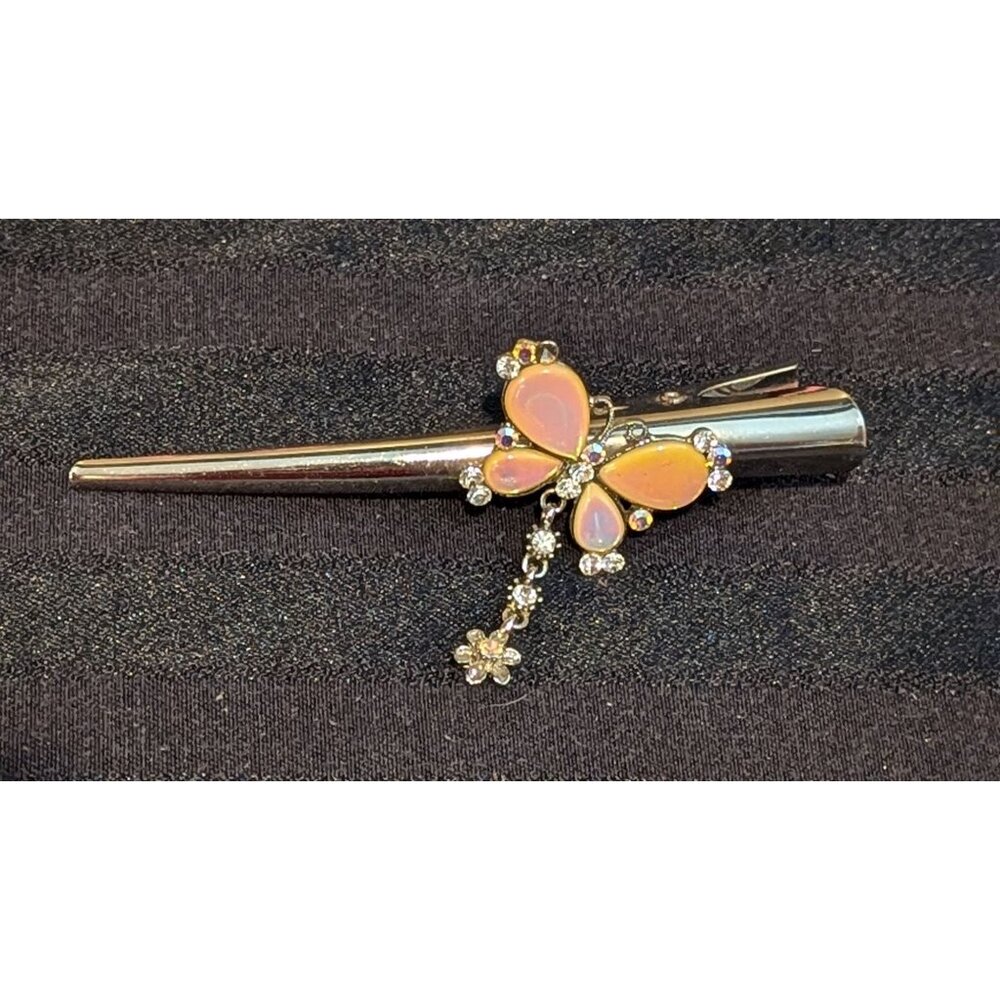 Butterfly Hair Clip With Rhinestone Accents